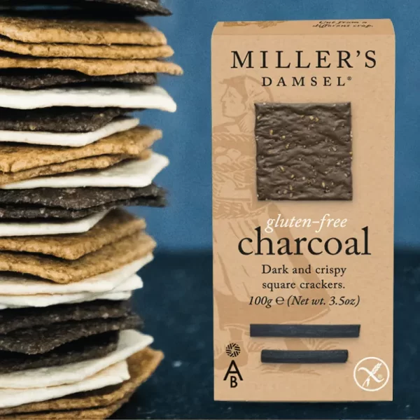Artisan Biscuits Millers Damsel - Charcoal Gluten Free 110g