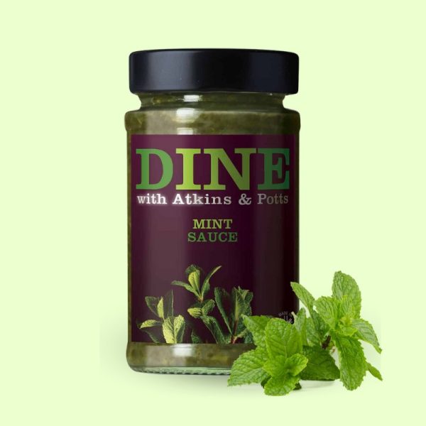 Dine with Atkins and Potts mint sauce